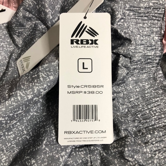 RBX Women's Athletic Shorts - Charcoal and Light Gray - Picture 2 of 10